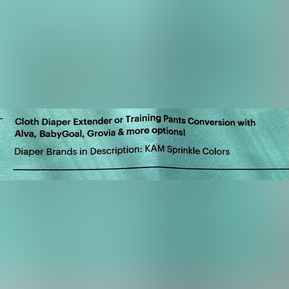 Cloth diaper extender or training pants conversion - Picture 3 of 4